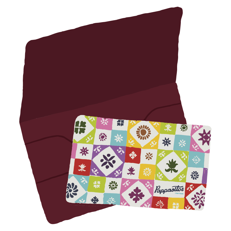 Illustrated gift card & gift card envelope